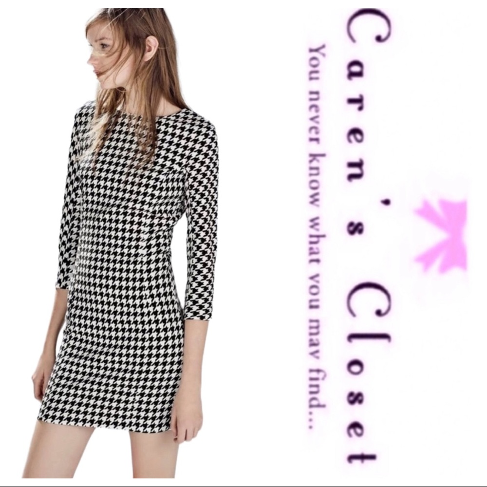 long sleeve short dress Black Collection:EVxTM Black & Ivory Contrast Purchase Type:Rent